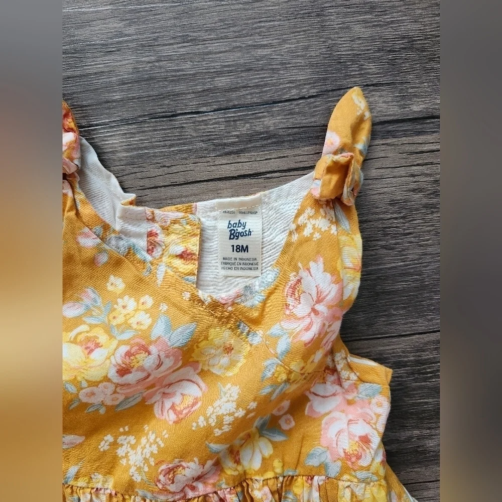 Oshkosh Baby B'gosh Floral Yellow Boho Dress